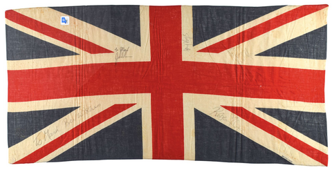 Led Zeppelin Signed Union Jack_Flag