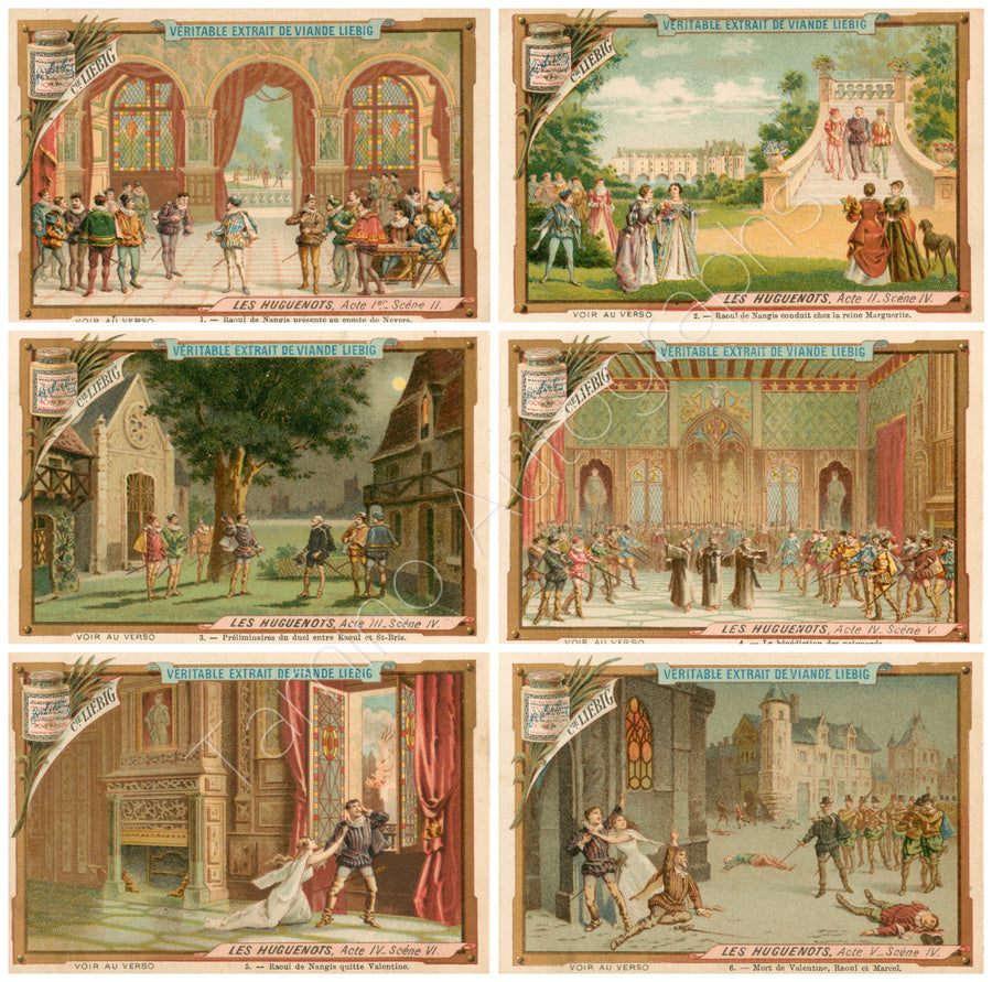 Les Huguenots 1890 - Liebig Cards