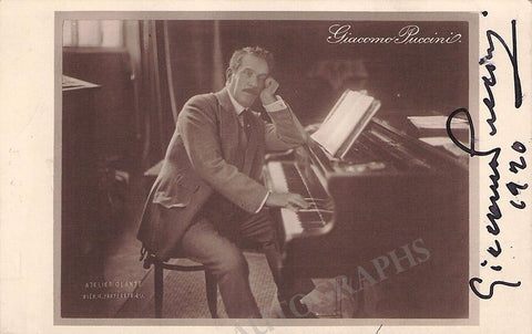 Puccini at work 1920