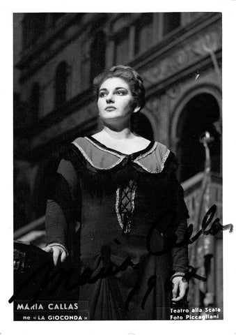 Maria Callas signed photo