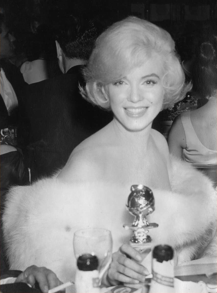 Marilyn Monroe and her first Golden Globe 1960