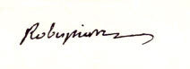 Maximilien Robespierre Signature