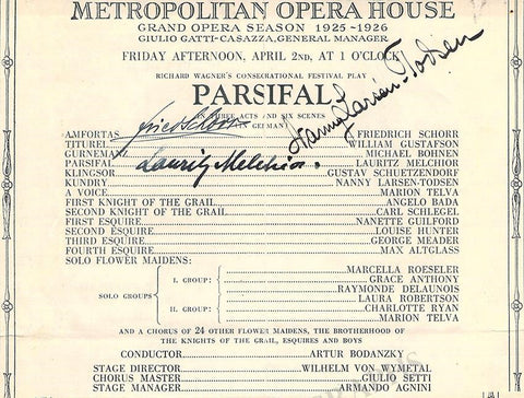 Met Program Clip Parsifal 1926