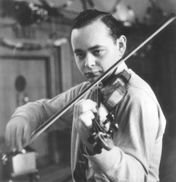 Michael Rabin playing the violin