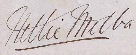 Nellie Melba Signature