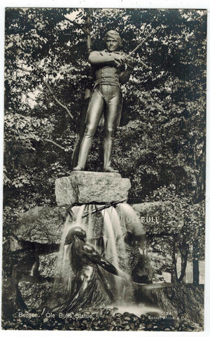 Ole Bull monument in Bergen, Norway