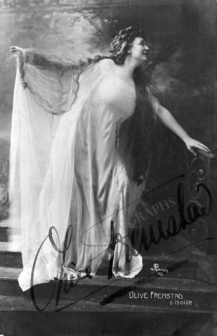 Olive Fremstad Autograph in role