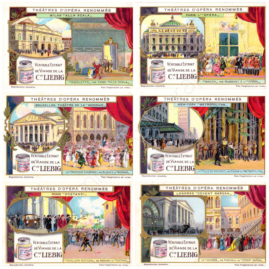 Opera Theaters of the World 1924 - Liebig Cards