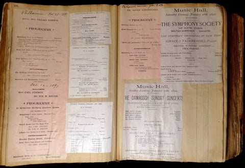 Opera and concert scrapbooks - a window to past performances