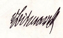 Otto von Bismarck Signature