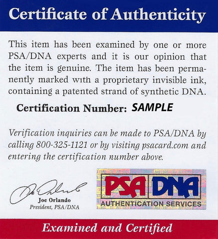 PSA-DNA Sample of a CoA