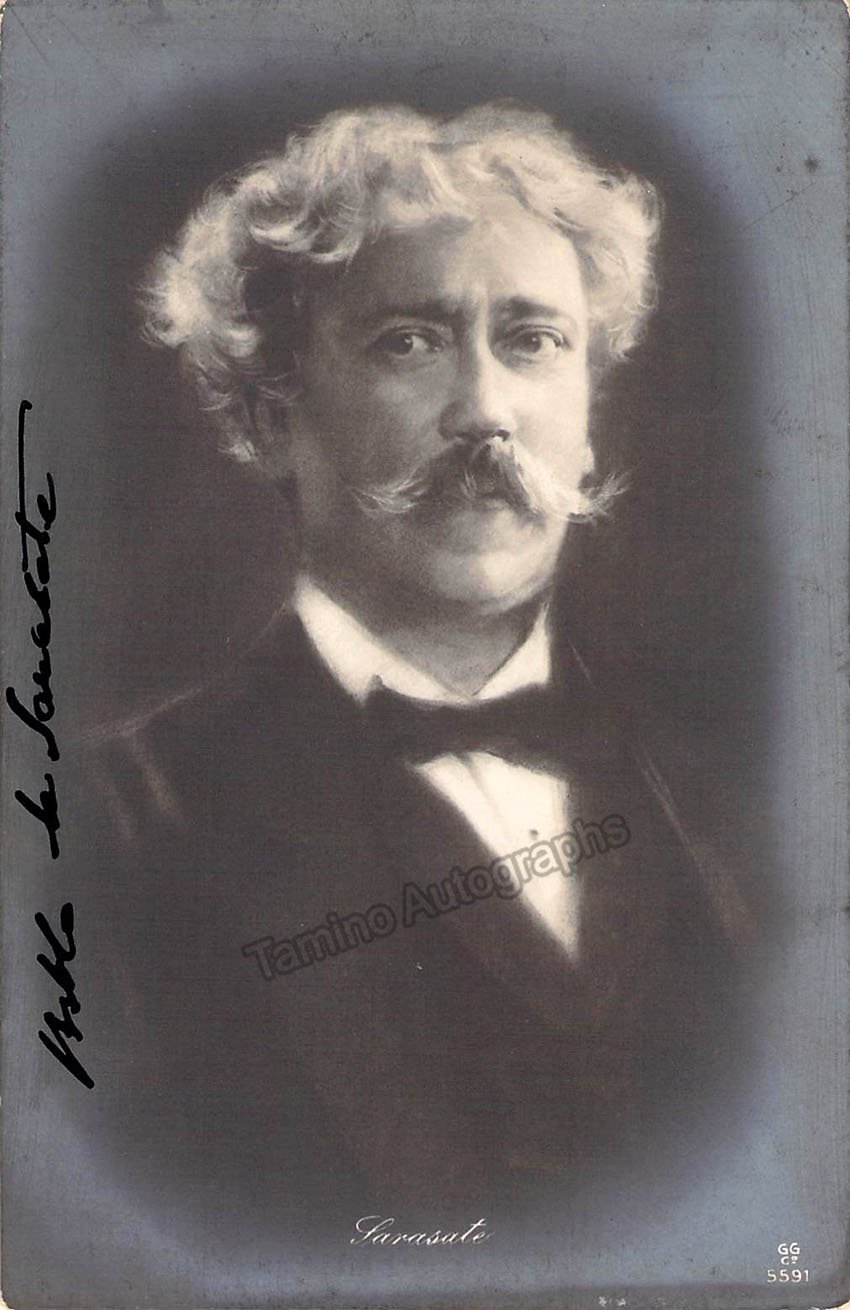 Pablo de Sarasate - Signed Photo