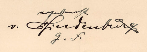 Paul von Hindenburg Signature