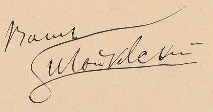 Piotr Tchaikovsky Signature