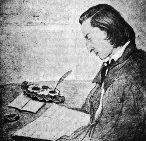Portrait of Frederic Chopin by George Sand