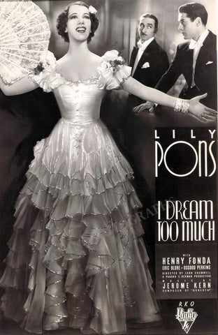 Promo card from her film I Dream Too Much