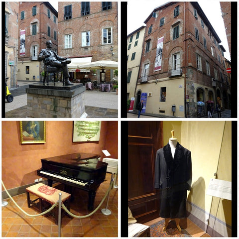 Puccini birth house in Lucca and Puccini House in Viareggio