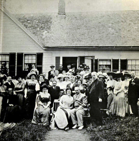 Reunion at her house in Farmington - now a museum - in 1911