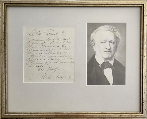 Richard Wagner - Autograph Letter Signed