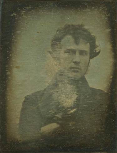 Robert Cornelius's 1839 image - Fist self image
