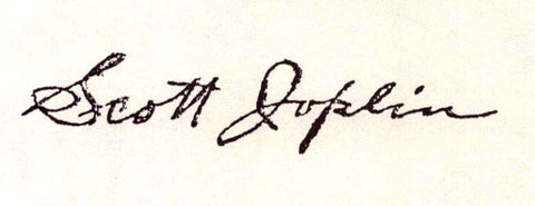 Scott Joplin Signature