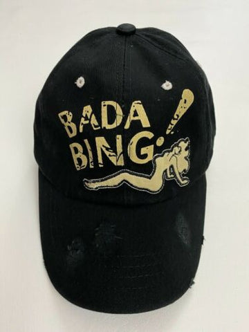 The Sopranos Bada Bing Adjustable Snapback Black Hat