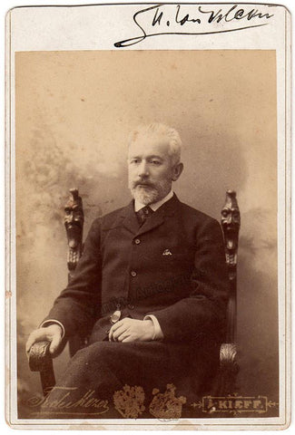 Tchaikovsky Signed Cabinet Photo 1880