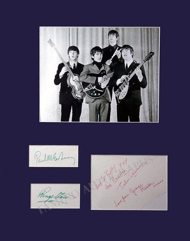 The Beatles Photograph with Signatures by All Four