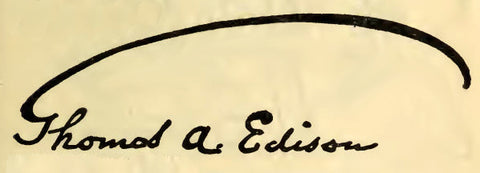 Thomas Alva Edison Signature