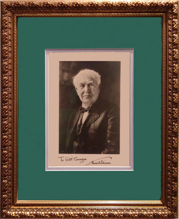 Thomas Alva Edison signed photo