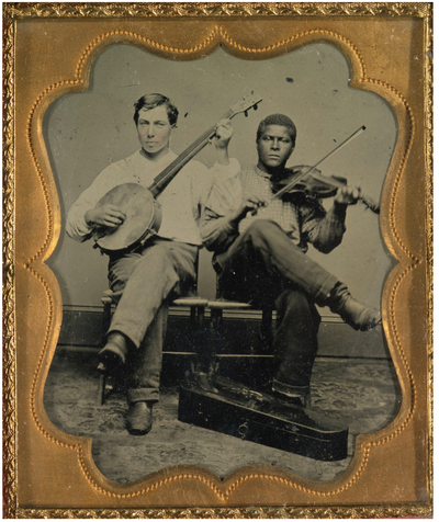 Tintype - Two musicians