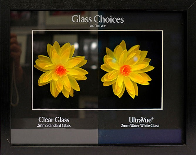 Clear float glass vs UltraVue glass 