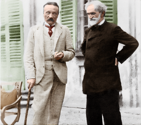 Giuseppe Verdi and Arrigo Boito at Sant'Agata