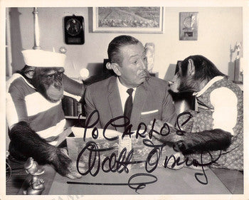 Walt Disney signed photo