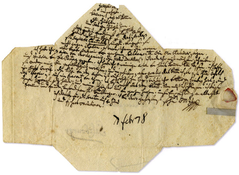 Wolfgang Mozart Autograph Letter 1778 
