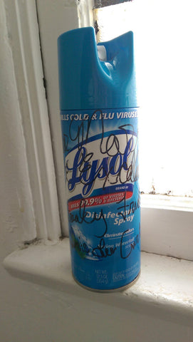 Jamie Curtis Signed Lysol Can