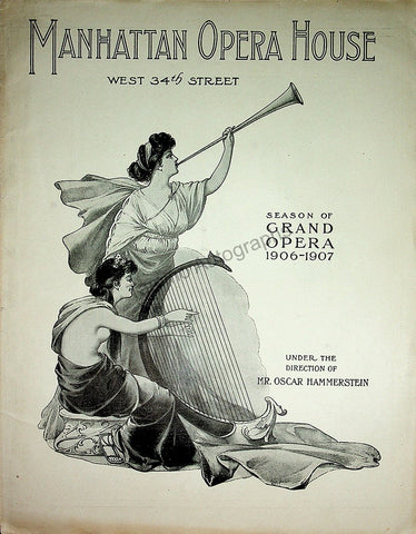 manhattan opera house program 1906-1909