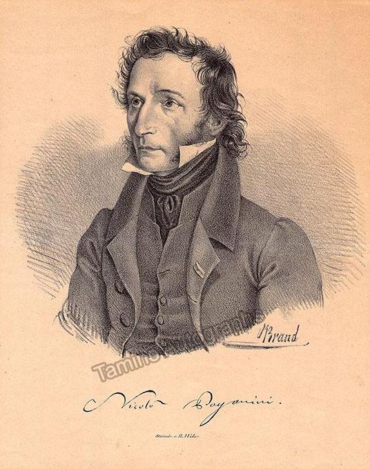 Nicolo Paganini vintage print