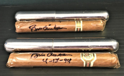 resident Bill Clinton signed two commemorative cigars 