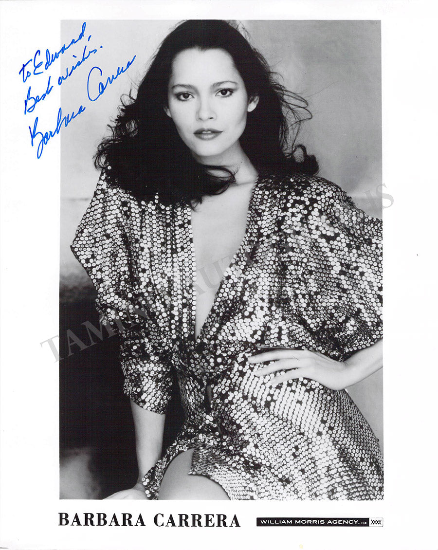 Barbara Carrera Autograph Photograph – Tamino