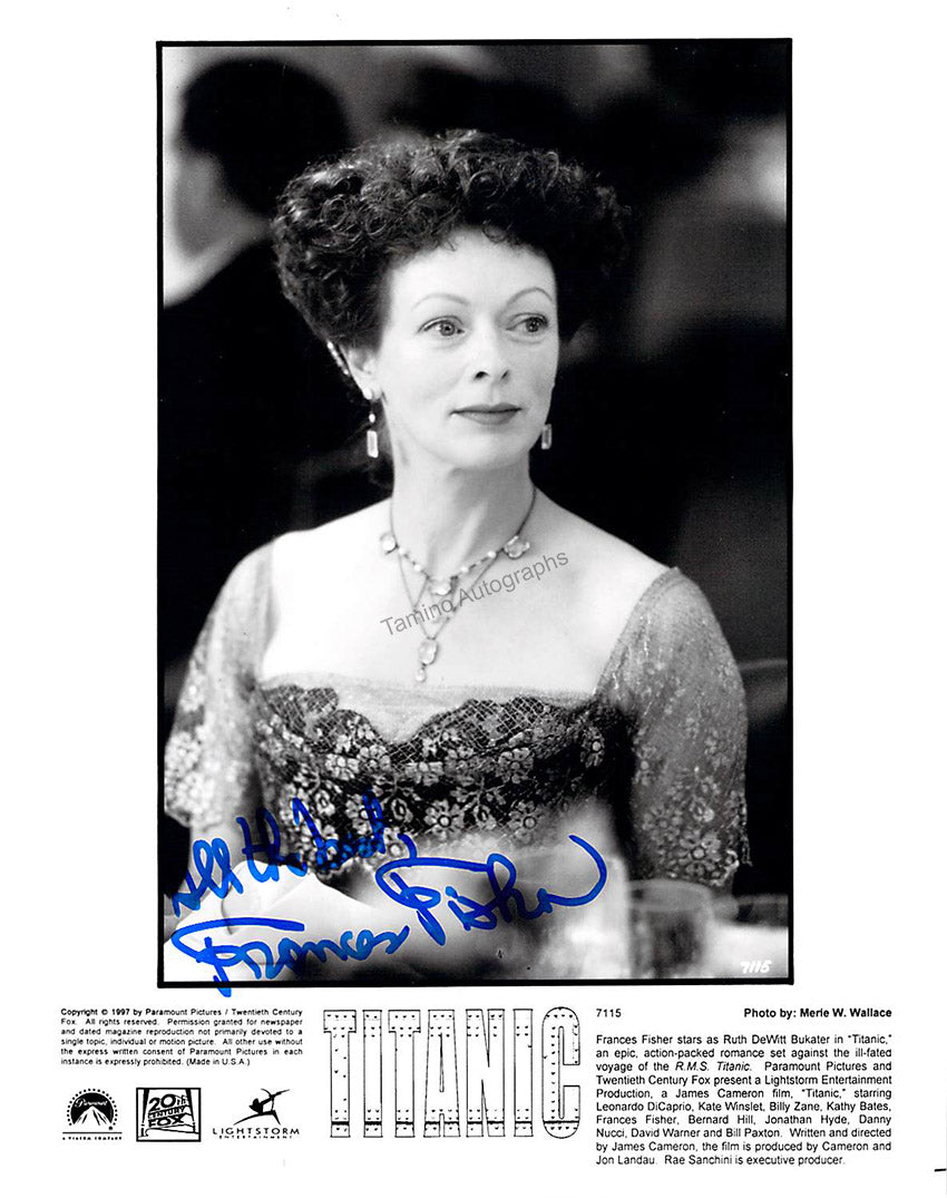 Frances Fisher Autograph Signed Photograph – Tamino