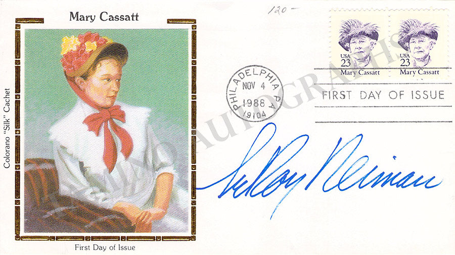 LeRoy Neiman Autograph Signed First Day Cover 1988 Tamino   LeRoyNeimansignedfirstdaycoverH9570 WM 