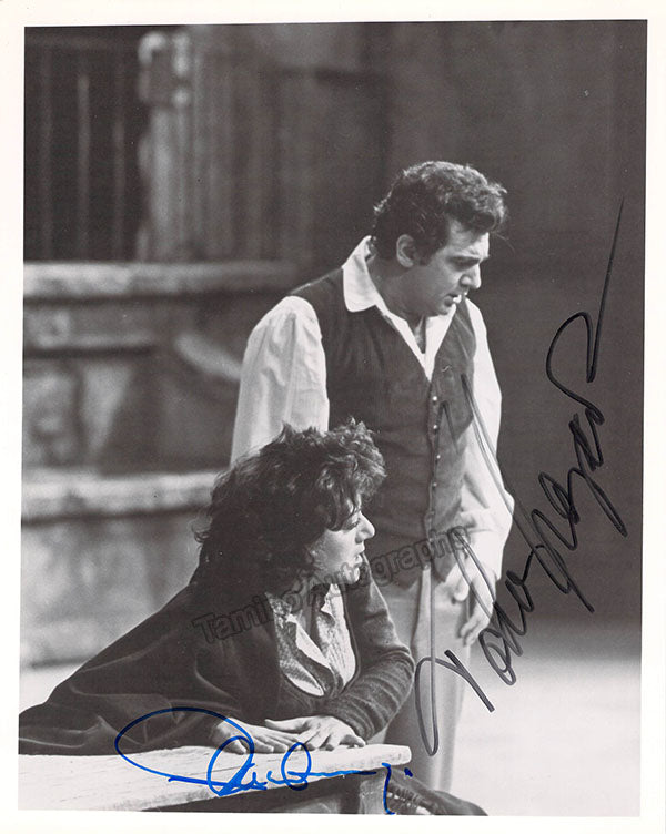 Placido Domingo - Tatiana Troyanos Autographs in Cavalleria – Tamino