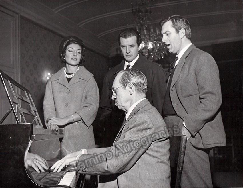 Callas, Maria - Original Unsigned Photo Poliuto Rehearsal 1960 – Tamino