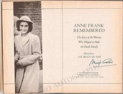 miep gies book anne frank remembered