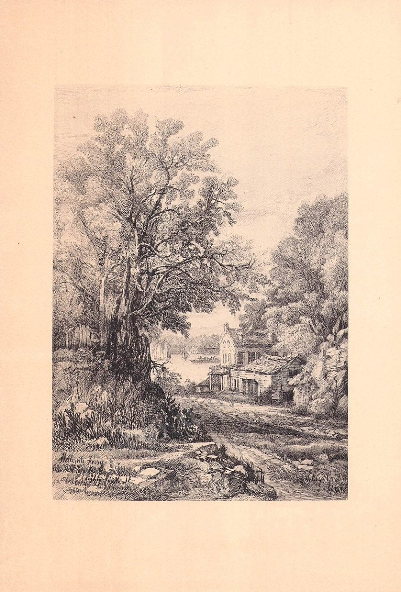 New York Houses and Landscapes - Collection of 61 Plates by Eliza Grea ...