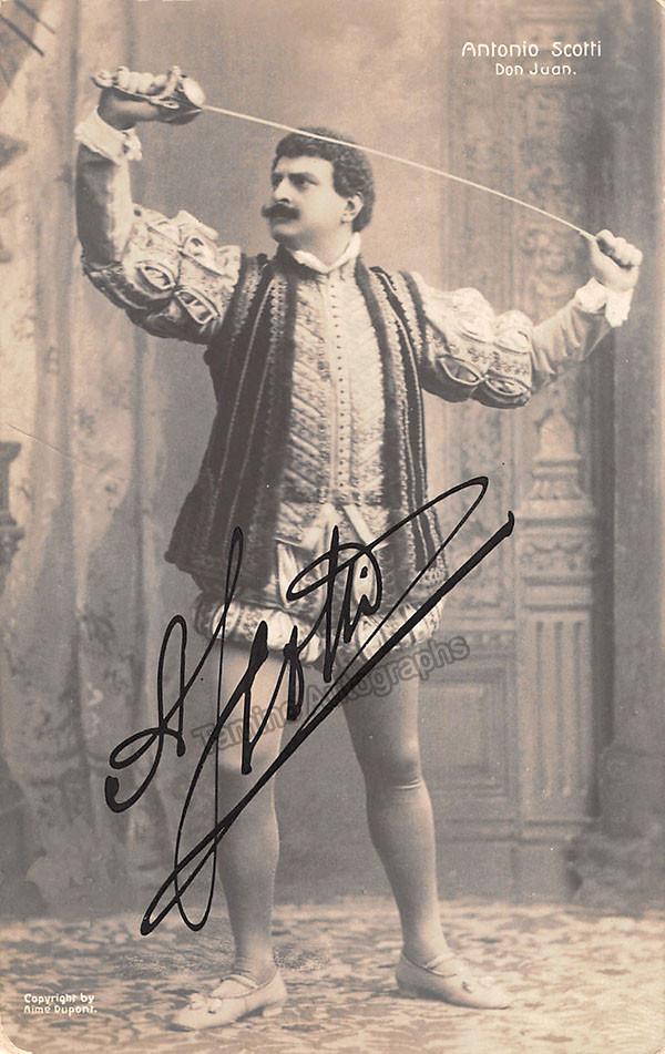 SCOTTI, Antonio - Signed Photo | Original Authentic Autograph – Tamino