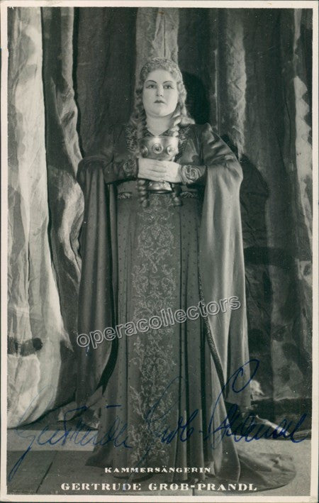 Grob Prandl Gertrude Signed Photo As Isolde – Tamino