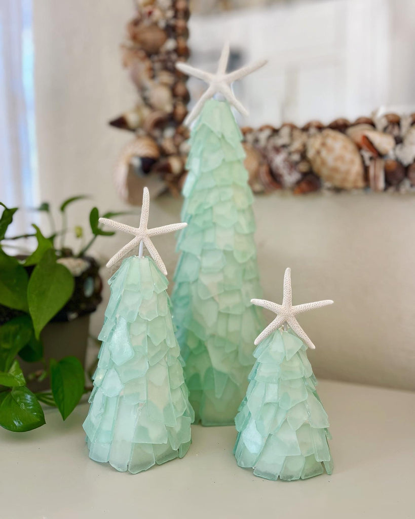 Sea Foam Sea Glass Christmas Tree 