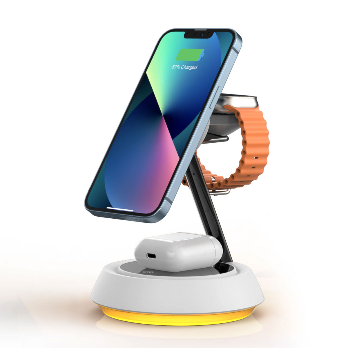 WiWU 3-in-1 Wireless Fast Charger Fast With Adjustable ambient light
